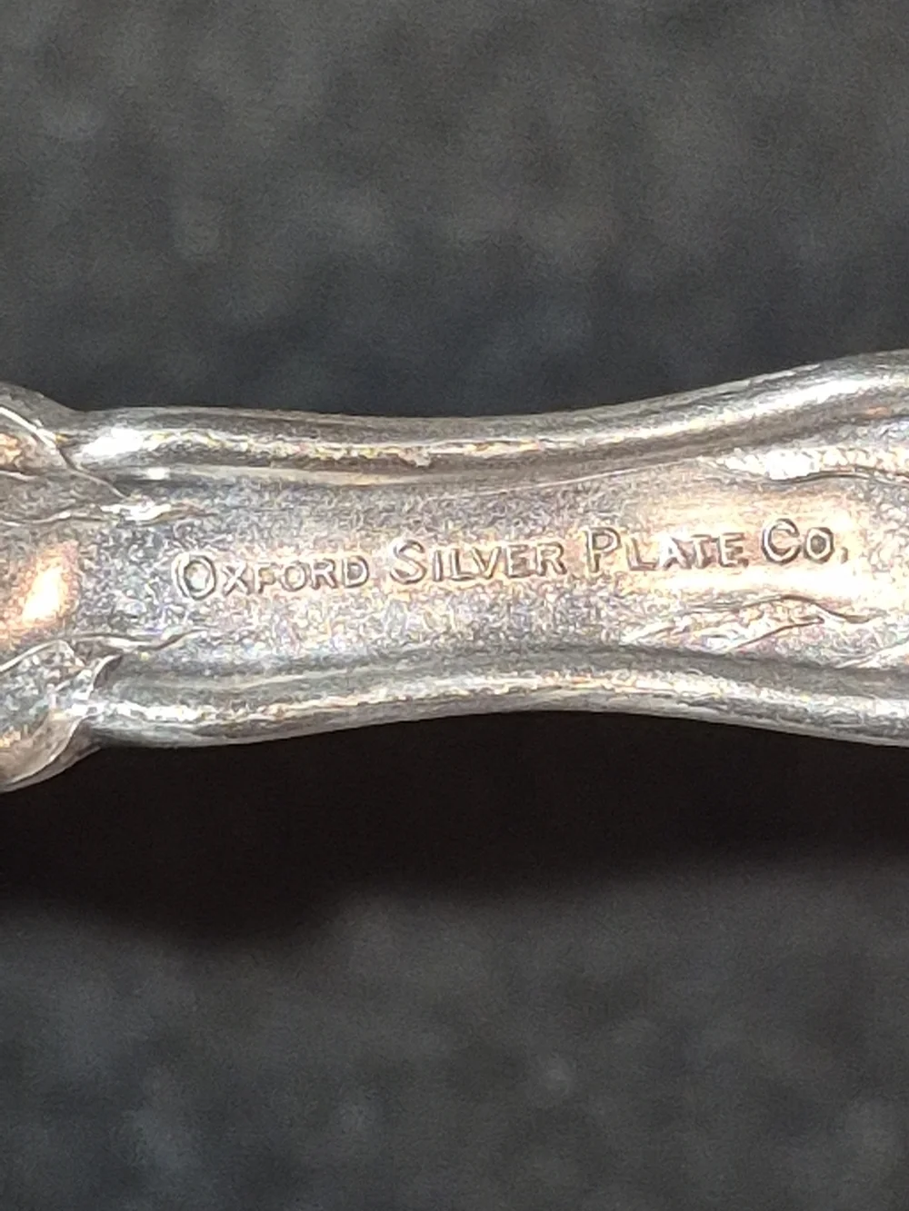 Oxford Silver Plate Narcissus  Butter Knife with Decorative Handle